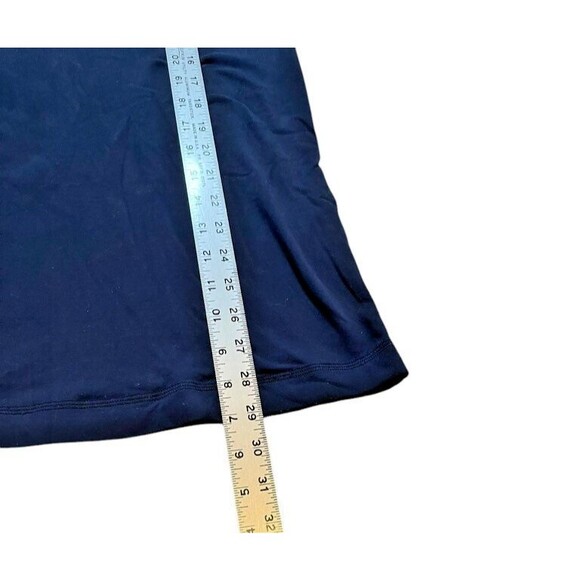 Lululemon Velocity Men's Large? Navy Green Stripe 1/4 Zip Pullover  Thumb Holes - Picture 5 of 6